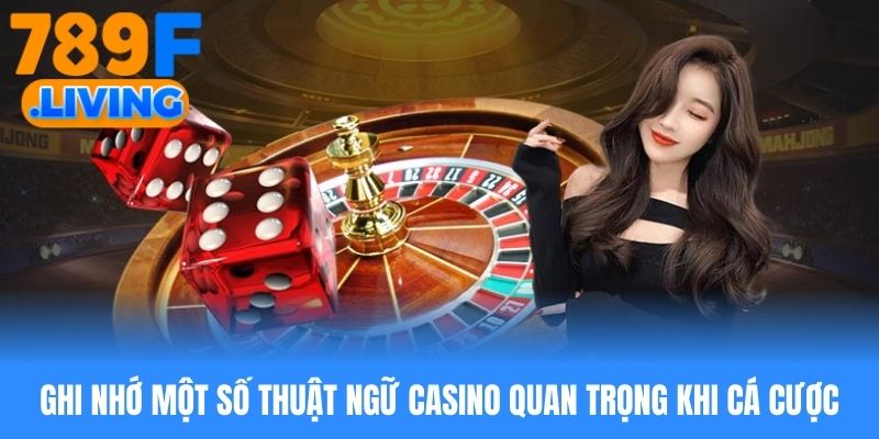 Ghi nhớ một số thuật ngữ casino quan trọng khi cá cược